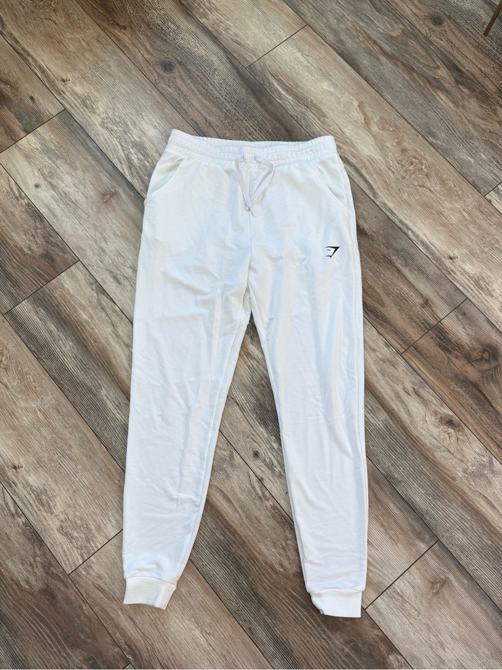 Gymshark White Tapered Joggers